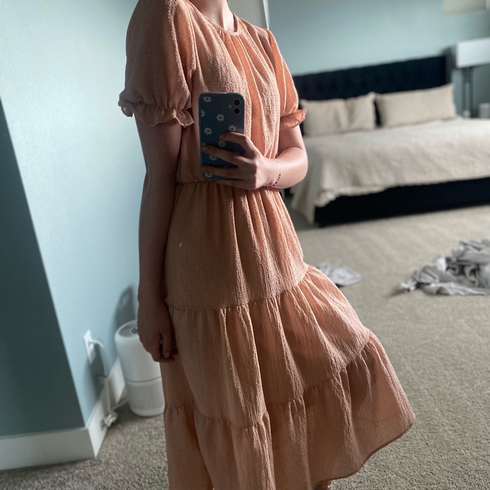 Pink Orange Creek Sundress